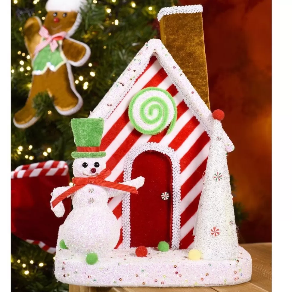 RETIF Candy-Haus Mit Schneemann 30 X 25 X 34 Cm