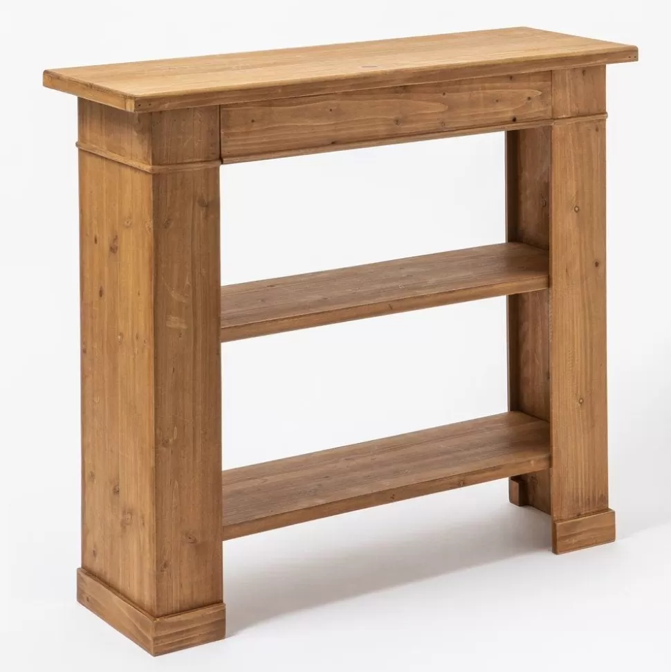 RETIF Holzkonsole Mit Abnehmbaren Regalen B 90 X T 30 X H 80 Cm