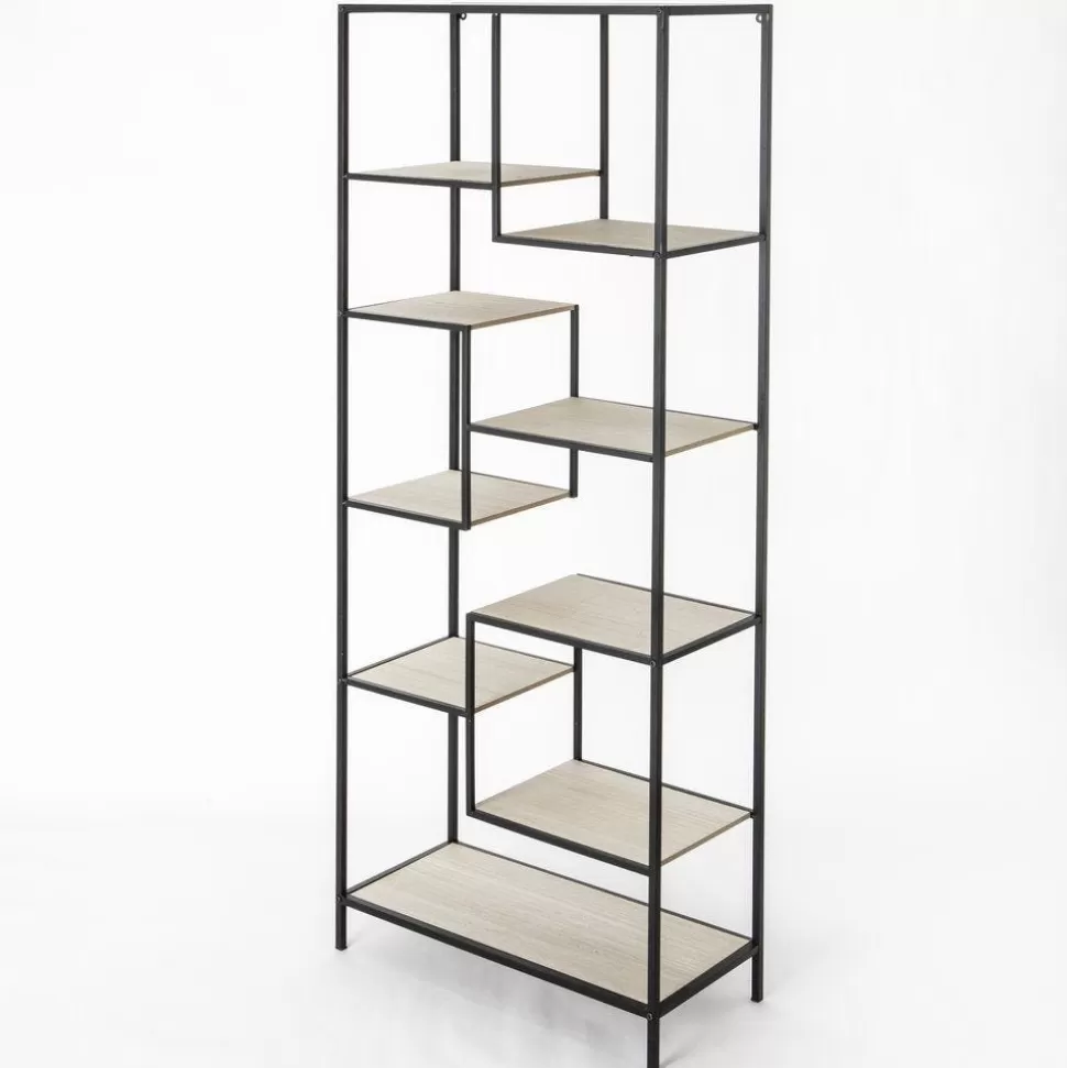 RETIF Regalmobel Aus Metall Und Holz 70 X 32 X 170 Cm